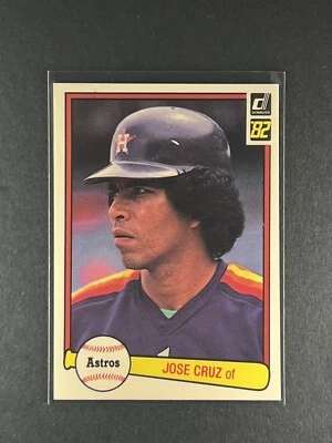 Jose Cruz 1982 Donruss Baseball #244 Houston Astros - Image 1 of 2