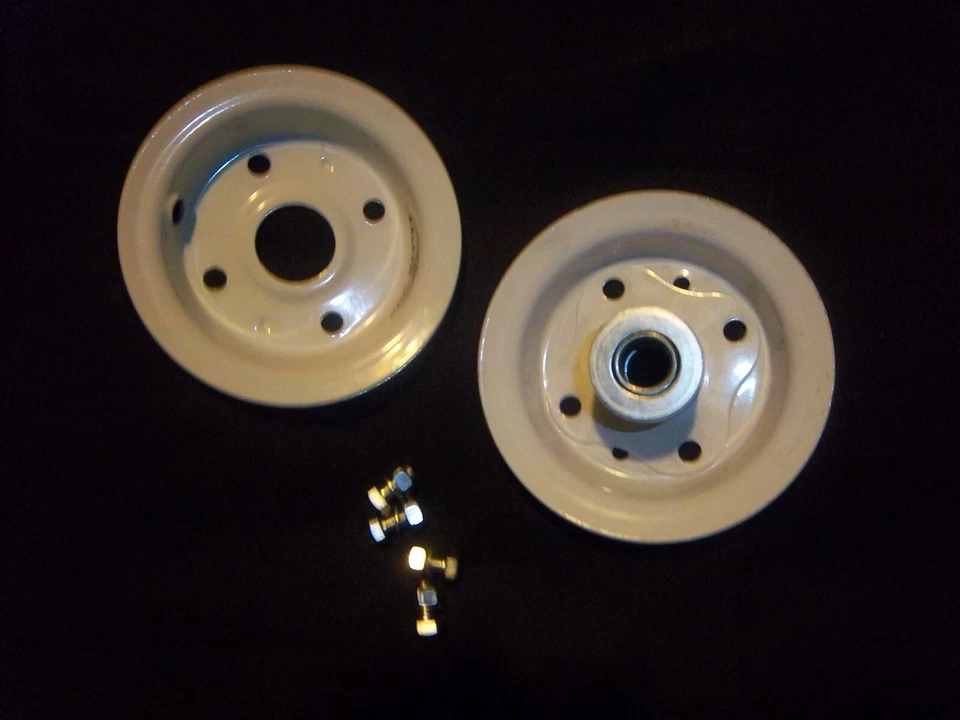 LLANTA 4.10/3.50-4, para neumáticos tipo tubo de 10 pulgadas. RUEDA BLANCA 5/8" agujero de eje. Foto 1 de 1