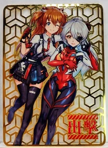 Goddess Story EVA Asuka & Kiana Kaslana Spiel Anime Waifu Hollow Metal Card ACG - Bild 1 von 2