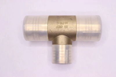 Zurn Crimp Tee Barb Brass Extra Large 2 x 2 x 1/2" QQT887GX  - Image 1 of 3