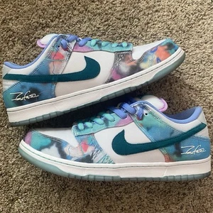 Nike SB Dunk Low x Futura Laboratories ‘Bleached Aqua’ Men’s 12 Shoes HF6061-400 - Picture 1 of 7