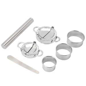 Dumplings Maker, 7 Pack de Acero Inoxidable Easy Pie Ravioli Empanadas Mold6678 - Imagen 1 de 8