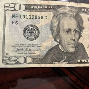 DOUBLE  PAIRS-REPEATER-$20 BILL (2017) AMAZING DIGIT NUMBERS NF 13139898 C.  - Picture 1 of 7