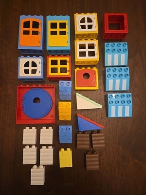 26 Lego Duplo Door/Window Frames Assorted Lot Sizes and Colors - Image 1 of 4