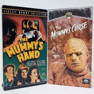 The Mummy's Hand & Mummy's Curse VHS Classic Universal Monsters Horror lot - Picture 1 of 16