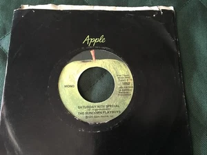 1972 The Sundown Playboys Apple 45 & Sleeve “Saturday Nite Special” - Picture 1 of 3