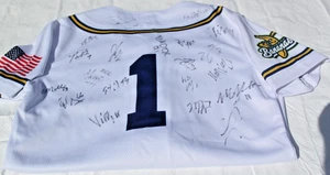 HANDSIGNIERT! Jugend Savannah Bananen Trikot Größe S 19 Spieler Autogramme Ansehen! - Bild 1 von 12