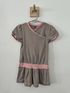 Tea Collection Toddler Girls Dress Size 4 Striped Pink - Picture 1 of 5