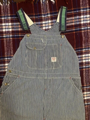 Mono a rayas de nogal americano vintage de los años 40 PRUEBA marca talla XL botones donut Foto 1 de 4