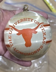 Texas Longhorns Ornament Kugel Haken Em Hörner orange Weihnachtsbaum Saisondeko - Bild 1 von 2