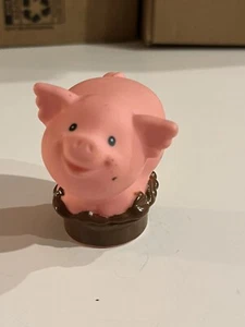 Fisher Price Little People Farm Animal Figure 2007 PINK PIG in MUD - Picture 1 of 5