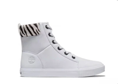 BOTAS DEPORTIVAS TIMBERLANDS BLANCAS SKYLA BAY SAFARI CEBRA MUJER’S TALLA 8 Foto 1 de 4