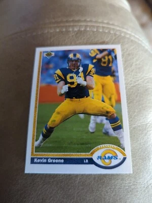 1991 Upper Deck #162 Kevin Greene Los Angeles Rams HOF - Image 1 of 2