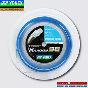 YONEX NANOGY 98 200M COIL BADMINTON RACKET STRING BLUE COLOUR - Picture 1 of 2