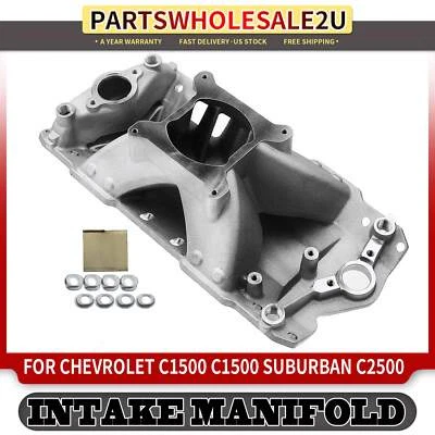 Nuevo colector de admisión de motor de bloque pequeño de un solo plano para Chevrolet Chevy 350 400 Foto 1 de 4