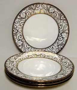 Ciroa VELUTO GOLD Salad Plates SOLD IN SET OF FOUR - Picture 1 of 3