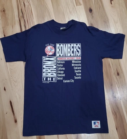 Vintage 80s Bronx Bombers New York Yankees T-Shirt Sz XL 1989 Cover
