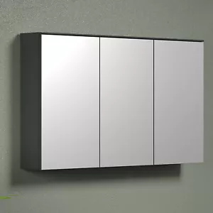 trendteam Spiegelschrank Badspiegel Badschrank Synnax Anthrazit 120 x 70 x 17 cm - Bild 1 von 6