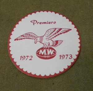 #KK. 1972 - 1973 MANLY SEA EAGLES RUGBY LEAGUE DRINK / BEER COASTER - Bild 1 von 1