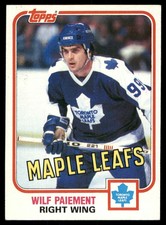 1981-82 Topps Wilf Paiement #25 NM-MT Toronto Maple Leafs
