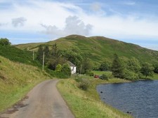 Photo 6x4 Loch Scammadale road Road along the north shore of Loch Scammad c2007