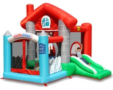 GIOCO GIOCHI GONFIABILE GONFIABILI CASTELLO HAPPY CASA BAMBINI ANIMAZIONE FESTA