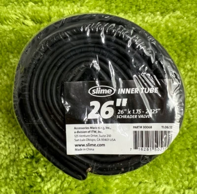 Slime Inner Tube 26" x 1.75-2.125" Schrader Valve NEW - Image 1 of 3