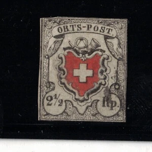 1850 Switzerland Scott 1 Sismondo Certified Forgery - Picture 1 of 3