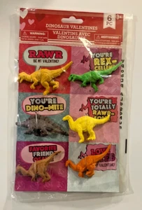 Halloween Dinosaur Valentines - Set of 8 dinosaurs with valentines - sealed new! - Picture 1 of 6