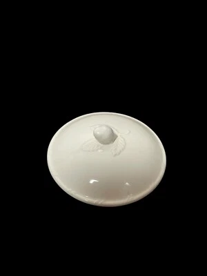 Tapa de cazuela individual cubierta blanca Mikasa English Countryside solo DP900 Foto 1 de 4