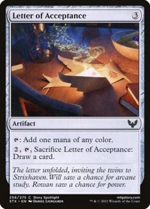 Magic the Gathering (mtg): STX: Letter of Acceptance - Foil