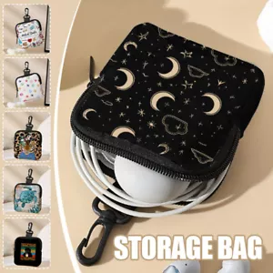 Cute Large Capacity Coin Wallet Portable Headphone Zipper Storage Bag - Picture 1 of 27