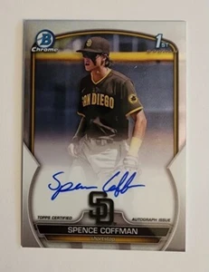 Spence Coffman /SS Padres RC | 2023 Chrome 1st Bowman Prospect Auto #CPA-SCO - Picture 1 of 7