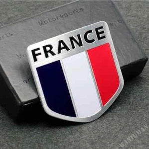 France French Flag Emblem Auto Badge Decal Sticker For Peugeot Citroen Renault - Picture 1 of 5
