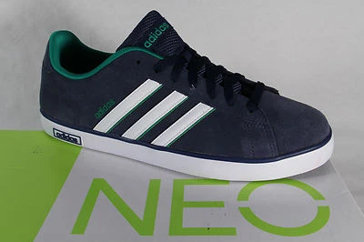 Adidas Chaussures à Lacets Sport Basses Derby Vulc Cuir Bleu - Photo 1/4