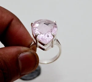 White Topaz Gemstone 925 Sterling Silver Handmade Jewelry Rings Size All - Picture 1 of 2