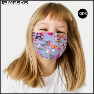 Lot of 12 Reusable Washable Cloth Face Cover Stretch Handmade Mask Kids Toddler - Picture 1 of 2