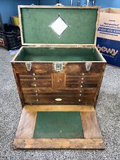 Antique H. Gerstner & Sons Machinist Tool Chest Box 11 Drawer Free Shipping