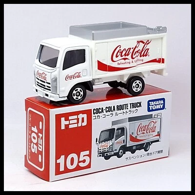 TOMICA 105 COCA COLA ROUTE TRUCK ISUZU ELF TOMY DIECAST CAR NEW WHITE 2011 - Image 1 of 4