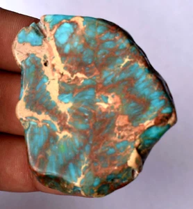 Natürlicher blauer Türkis grob 122,00 ct. stabilisiert Mine Kingman loser Edelstein - Bild 1 von 6