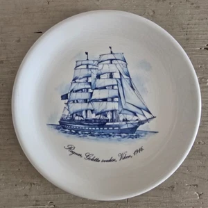 Vintage Deko Teller Spinne Schwedischer Schoner Viken Jahr 1916 - Bild 1 von 3