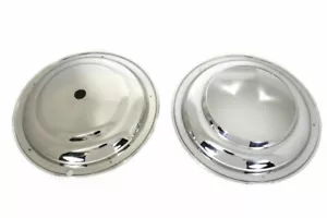 16" Front Wheel Cover Set Chrome for Harley Davidson by V-Twin - Picture 1 of 2