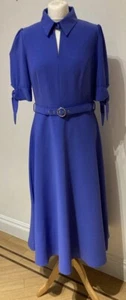 Vestido Ella Boo Talla 10 Azul Maíz Mangas Cortas Conjunto de Boda Especial - Imagen 1 de 7