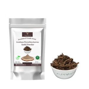 Trixty Kutki Powder Gentiana kurroo Picrorhiza kurroa Herbal Pure Indian 70gm - Picture 1 of 3