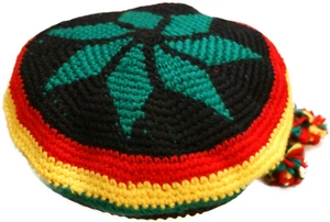 Cappello Rasta Giamaica africano lavorato a maglia rasta uomo donna Dread Locks berretto caraibico - Foto 1 di 4