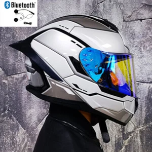 DOT Bluetooth Motorcycle Helmet Full Face Street Bike Motorbike Crash Helmet - Bild 1 von 72