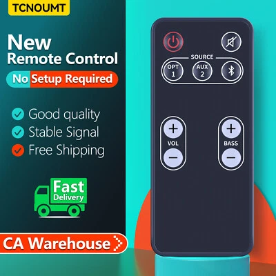 TCNOUMT For Polk Audio Sound Bar FR1 DSB1 RE9520-1 D581 RE95201 Remote Control