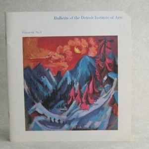 Bulletin of the Detroit Institute of Arts 1991 Volume 66 No 4 Kirchner Mayan Art - Picture 1 of 7