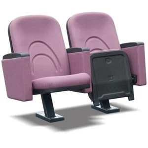Modern Sessel Sessel Sofa 1 Sitzer für Theater Kino Design Luxus Rosa Textil - Imagen 1 de 1