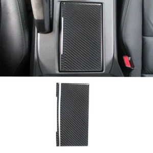 2Pcs Carbon Fiber Interior Water Cup Holder Panel Cover For Honda Accord 2008-12 - Picture 1 of 8